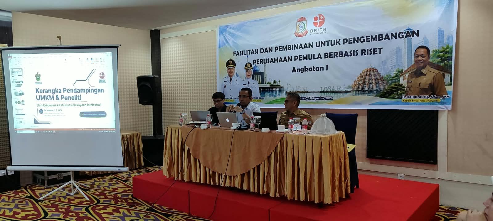 Kepala BRIDA Hadiri Rapat Fasilitasi dan Pembinaan Perusahaan Pemula Berbasis Riset