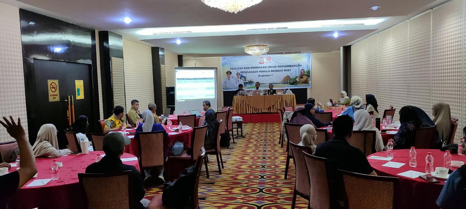 Kepala BRIDA Hadiri Rapat Fasilitasi dan Pembinaan Perusahaan Pemula Berbasis Riset